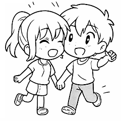 The daily life of A Ling and Xiao Cen