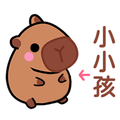 可愛寶貝卡比巴拉/水豚/媽媽的小寶貝