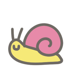 Moving snail sticker