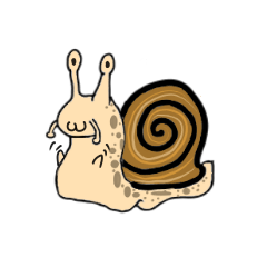 A lazy snail
