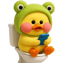 Duck Puffy Cheeks Frog Hat (No Text)