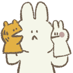 Miss Rabbit's Chat Practice - LINE スタンプ | LINE STORE