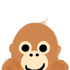 Sweet orangutans' daily stickers