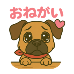 ボクサー犬の女の子をモチーフにしました！
