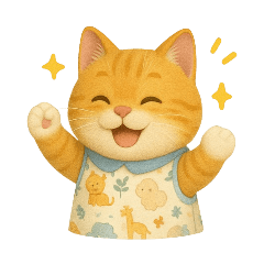 Orange cat with dress