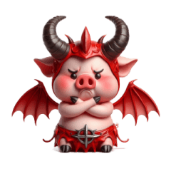 Satanic Pink Pig  Speechless Reaction
