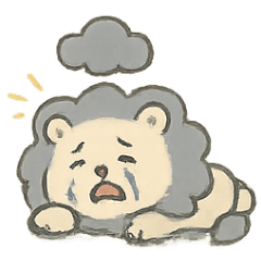 Slumpy the Gloomy Lion Daily Gloominess