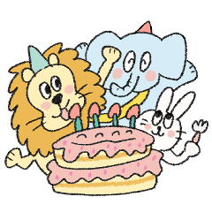 動物さんのゆるスタンプ