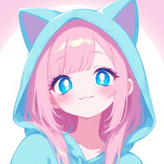 Lovely Hoodie Girl Sticker