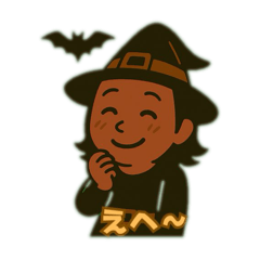 Cute witch and Halloween