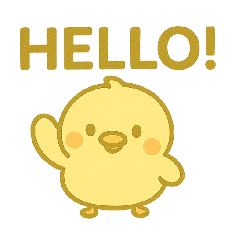 ぽよとりのゆるっと英語スタンプ