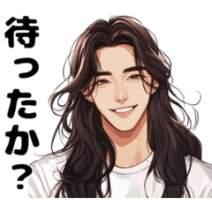 Korean long-haired handsome guy