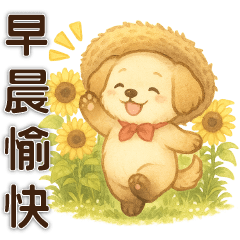 可愛狗 - 夏日日常實用貼圖
