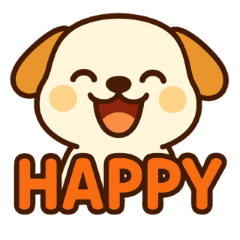 Happy Lucky Pup Stickers