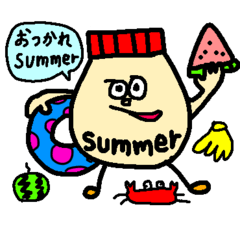 マヨと友だちと夏。ゆるかわ日常