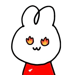 football fan rabbit (red) 2