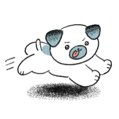 犬のこまめスタンプ