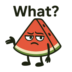 Watermelon Lazy & Cute Stickers