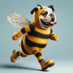 [For arrangement]bee cosplay bulldog