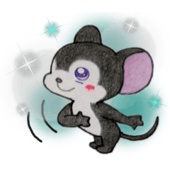 The Simple Life of Black Little mouse