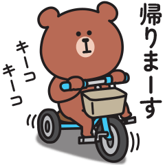Bear's contact sticker 2