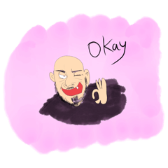 Italian man stickers