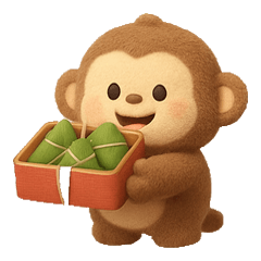 Fluffy Monkey Dragon Boat Festival