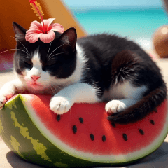 popup-summer hatiware cat