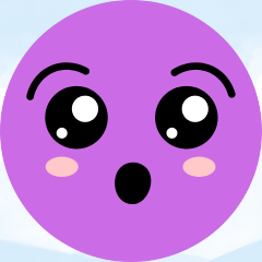 Passionate little purple man