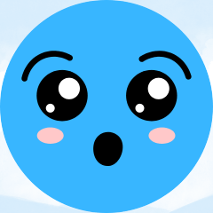Passionate little blue man