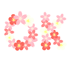 Spring colorful stickers