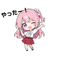 Pink themed cute girl#1