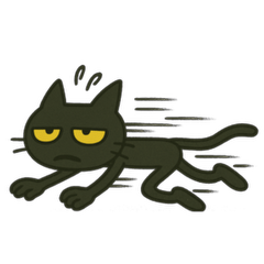 けだる黒猫けっだるニャン★無言シュール