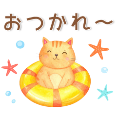 ゆるくてかわいい❤️夏のスタンプ