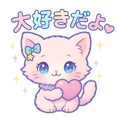 Yume-kawaii Kitty Stickers