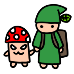 Forest friends and mushrooms