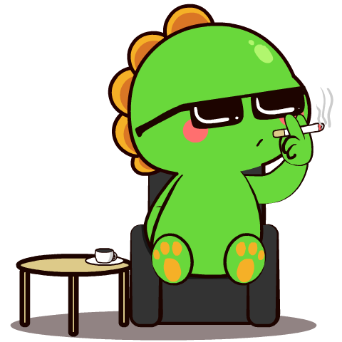 Leaf Dino : Effect stickers