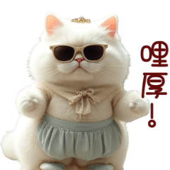 Naughty White Cat's Office Life