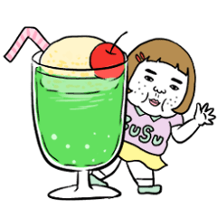 Ugly but charming woman sweets moving