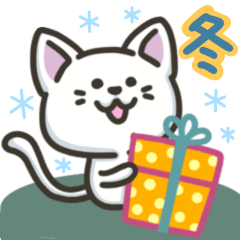 white-cat. winter