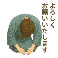 daily polite talk kimono gentleman