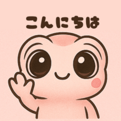 ピンクカーラのステッカー