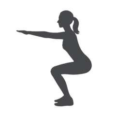 Silhouette Sticker vol.8 Workout Pose