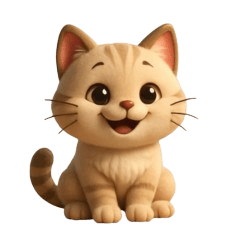 Fluffy Mochi Kitten Stickers 2