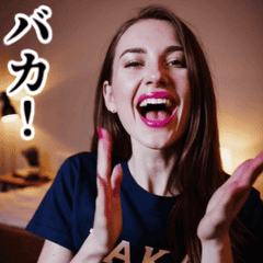 Moving beautiful movie like woman