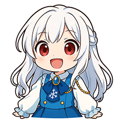 赤い目の氷の王女（大きな文字）