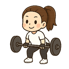 A cute gym girl – LINE stickers | LINE STORE