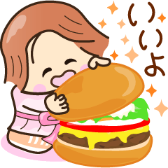 Cheerful and bright gourmet stickers – LINE stickers | LINE STORE