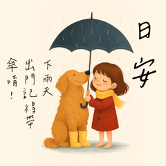 療癒質感大貼圖｜早安/午安/晚安/日安/插畫