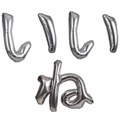 シンプル☆メタリック文字